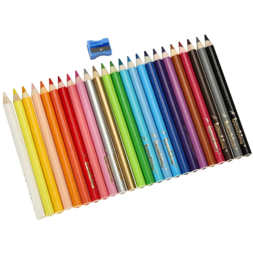 Set creioane colorate cu ascutitoare, Zola, 24 bucati, rotunde, textuta groasa, multicolore, 15 cm Set creioane colorate cu ascutitoare, Zola, 24 bucati, rotunde, textuta groasa, multicolore, 15 cm